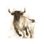 Art sur toile tendue par Foundry Select Harper, Ethan Gallery: Rustic Bull II-391673440