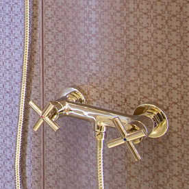 Apollo Double Exposed Shower Valve, Gold