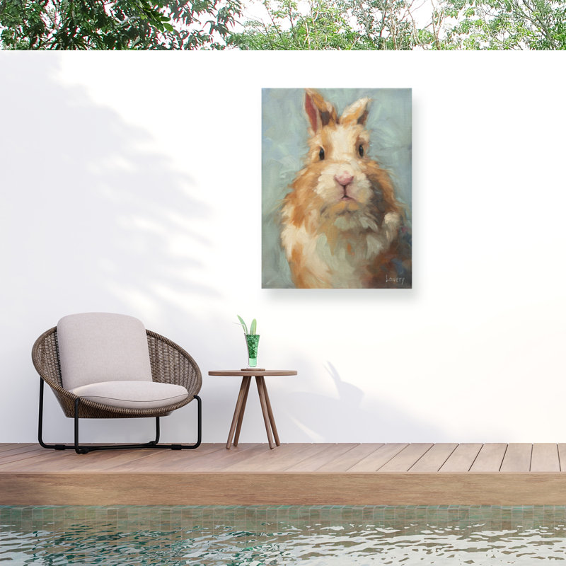 Toile d'extérieur Andrea Lavery Hoppy Bunny, 14" H x 19" W