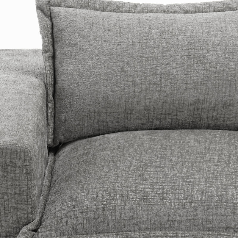 Upholstered Armchair, Grey
