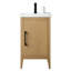 Ensemble de meuble-lavabo simple 20 po avec plateau en céramique Chambery-94426580-95759525-119156863