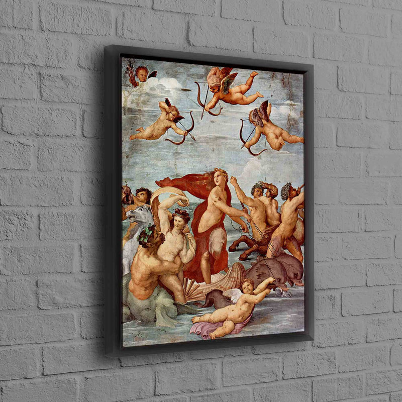 Art mural inspiré par un ange de Raphael Sanzio, imprimé sur toile de coton pour un décor classique rétro, H 65 po x l 45 po