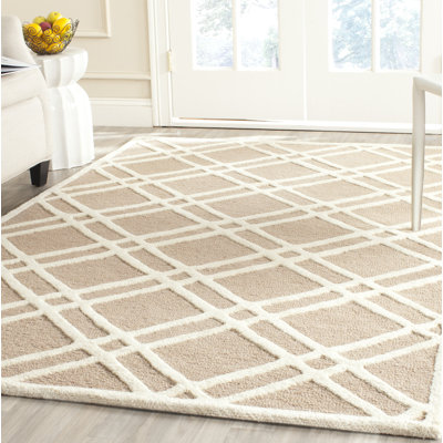 Duley Geometric Wool Hand Woven Area Rug