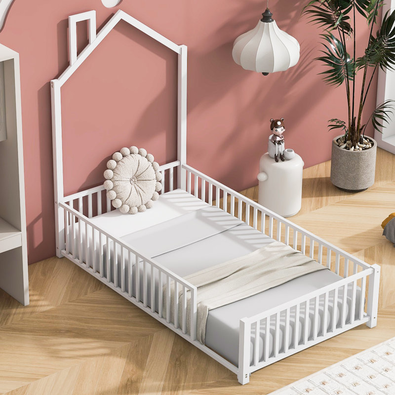 Platform Bed Of House Design, Twin