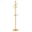 Cintre principal en acier inoxydable peint à la bombe, portemanteau moderne en acier inoxydable, renfort en bois massif au niveau du support, conception surélevée de 72 pouces avec support amovible-1406424494
