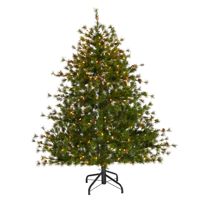 Lighted Artificial Christmas Tree, 5' H