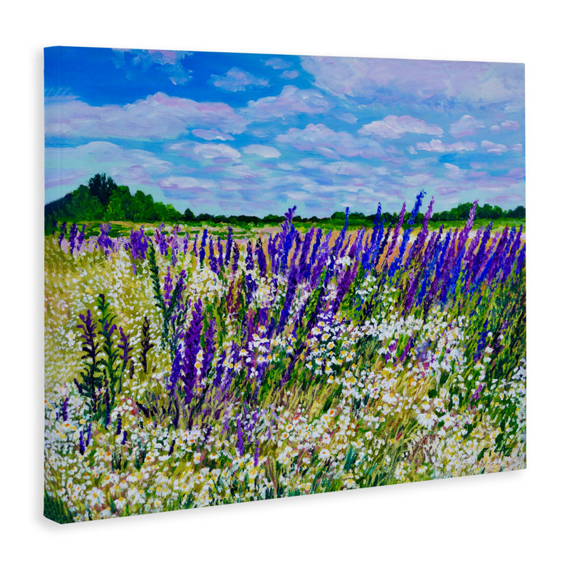 Été Bounty Meadow Canvas, conception par Lee Ann Zirbes, H 16 po x l 20 po