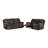 Bruni Brown Console Reclining Loveseat