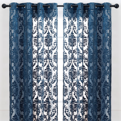 Ensemble de rideaux semi-transparents avec œillets Branca