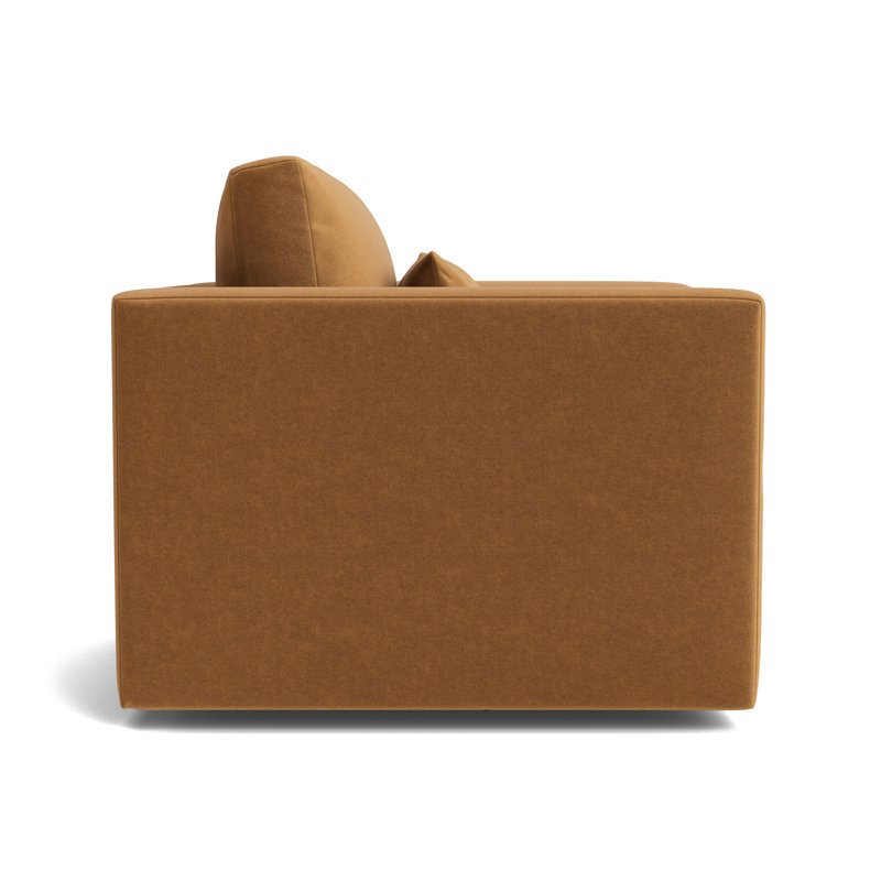 Haywood Full Swivel Chair, Performance Velvet - Hazelnut