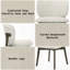 Ensemble de chaises d'appoint de style contemporain pour une maison élégante