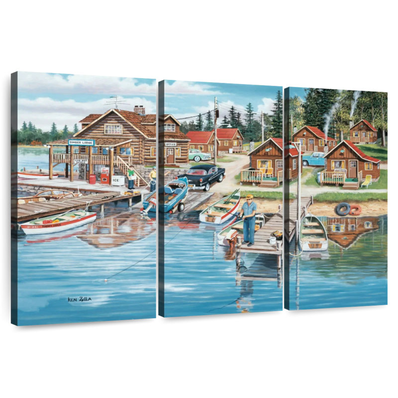 Alvord Timber Lodge, 48" H x 74" W