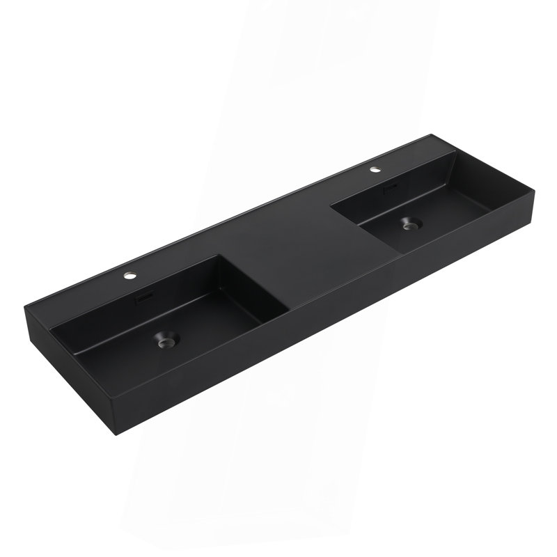 Lavabo de salle de bain en résine 60 pouces