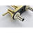 2 Handle Centerset Lead-Free Bathroom Faucet, Swivel Spout With Copper Pop Up Drain And 2 Water Supply Lines
