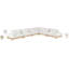 Canapé modulaire rembourré en tissu de chenille 167,75 po Turin-486710592-486710598