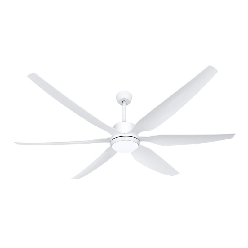 Leibman 6-Blades 66" Ceiling Fan with Remote Control and LED Light, White
