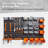 44 Piece Wall Mounted Pegboard Hook, Storage Bins and Panel Set