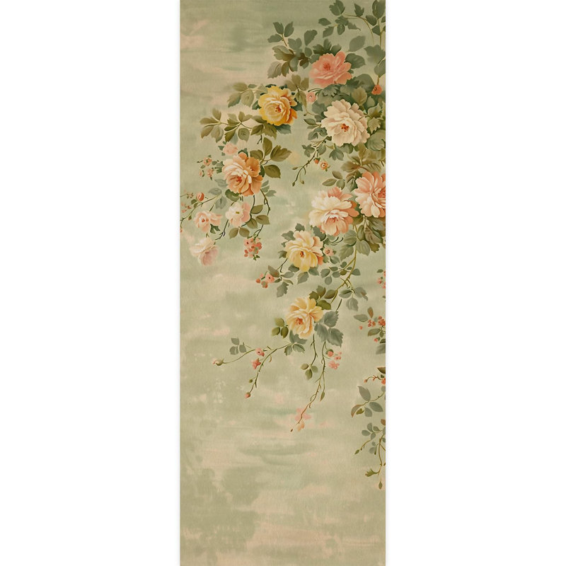 Fleurs florales élégantes, L 132 po x l 48 po