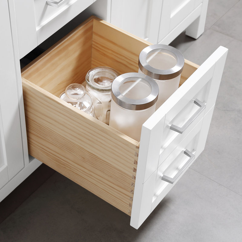 Ensemble de meuble-lavabo double 60 po Tahoe, Blanc
