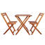 Coddie 3 Piece Folding Bistro Set Solid Wood Acacia-756413157