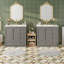 Meuble-lavabo autoportant de 72 po de style Shaker avec lavabo en céramique-1762830027