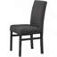 Ensemble de salle à manger 5 pièces 48 po avec 4 chaises d'appoint rembourrées, finition gris anthracite