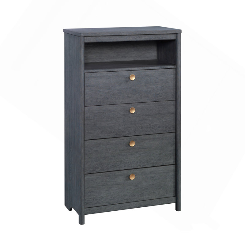 Commode, finition bleue
