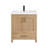 Bondi 30" Single Bathroom Vanity in Light Brown with White Artificial Drop-in Sink without Mirror