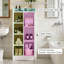 Engineered Wood Freestanding Linen Cabinet