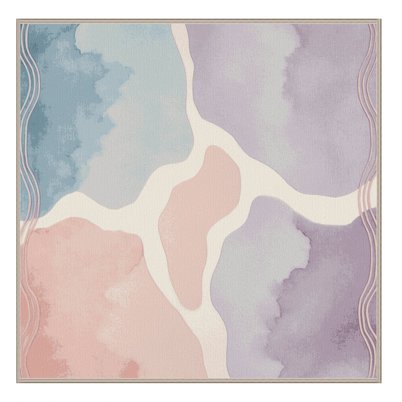 Calm Cascade Rug, Square 3'