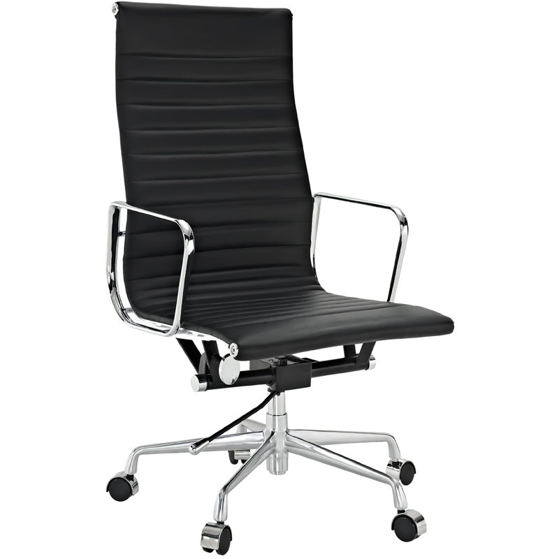 Fauteuil de conférence en cuir véritable