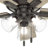 42" Crestfield 5 - Blade Indoor Modern Farmhouse Small Room Ceiling Fan with Lights and Pull Chains-32727860