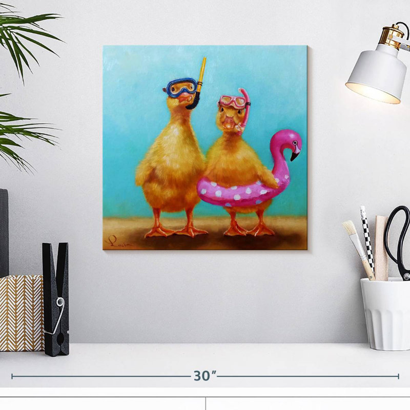 Crowle Pool Party, 16" H x 16" W