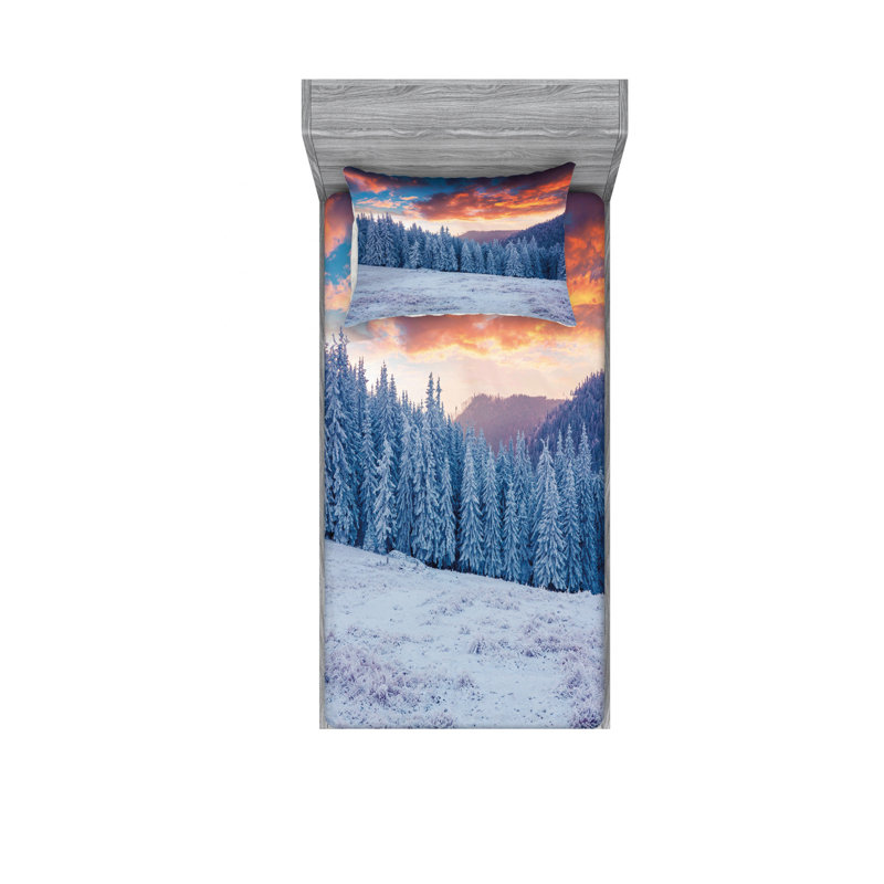Microfiber Sheet Set, Twin XL Sheet Set with Fitted Sheet