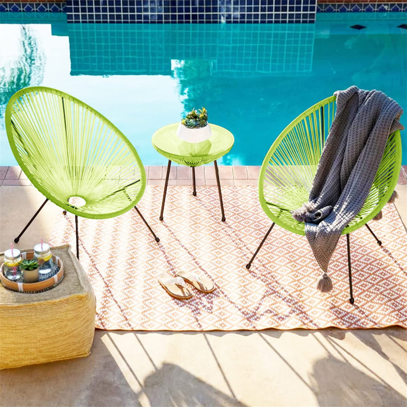 Outdoor Furniture Set Garden Bistro Sets For 2 For Garden With 2 Garden Chairs And 1 Table Ideal For Indoor And Outdoor Patio Furniture Sets