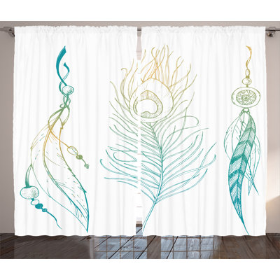 Semi Sheer Curtain Pair