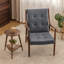 Chaise confortable en noyer noir