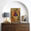 Illustration de Sainte-Trinité, images de symbole byzantin, impression encadrée sur toile, estampe numérique-123628342-123628345