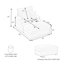 Chaise longue en velours côtelé de 39 po avec porte-gobelet en acier inoxydable et 2 coussins-24730766
