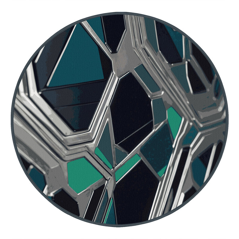 Radiant Orbit Rug, Round 8'