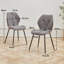 Modern Simple Round Solid Wood Dining Table Set - Set Of 4 Diamond Pattern Velvet Dining Chairs - Metal Legs - For Living Room/Bedroom-1686694142