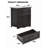 Farmhouse Nightstand, 28 Inch Wide End Table with 3 Large Drawers and Handles-511032290