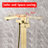 SUMERAIN Freestanding Bathtub Faucet with Handheld Shower for Bathing, 360° Swivel Spout Floor Mounted Tub Filler, Brushed Gold-120766984