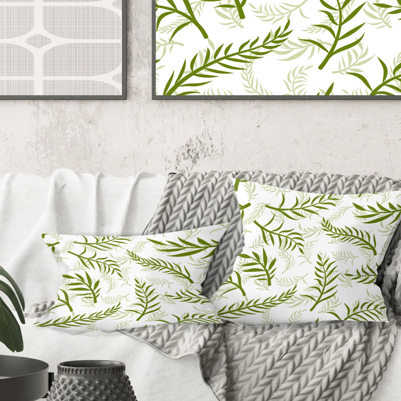 Coussin décoratif tropical Mid-Century Tropical Botanicals I