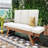 Outdoor Adjustable Patio Wooden Daybed Sofa Chaise Lounge With Cushions For Small Places-272538735-272538734