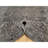 8'x9'10" Intense Grey Transitional Erased Silk with Wool Hand Knotted Rug 8ED4101A096A4C41A40EEBD9B2858636