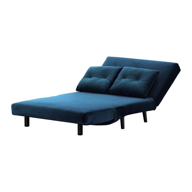 Clouser 2 Seater Sleeper, Black, Dark Blue