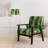 Mettalic II - Upholstered Glam Accent Arm Chair-1224331930