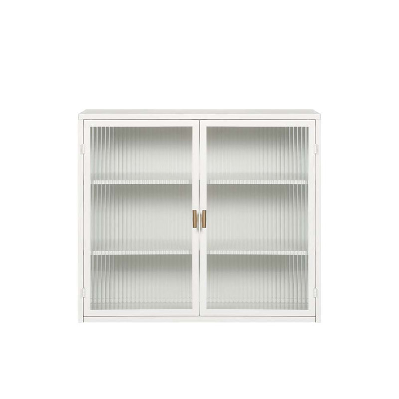 Armoire murale moderne 27,56 po à deux portes avec rangement à trois niveaux