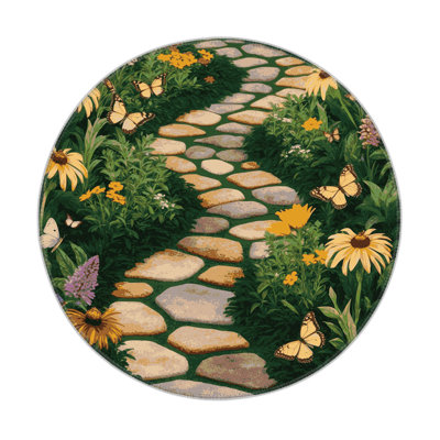 Tapis d'intérieur et d'extérieur vert Nature